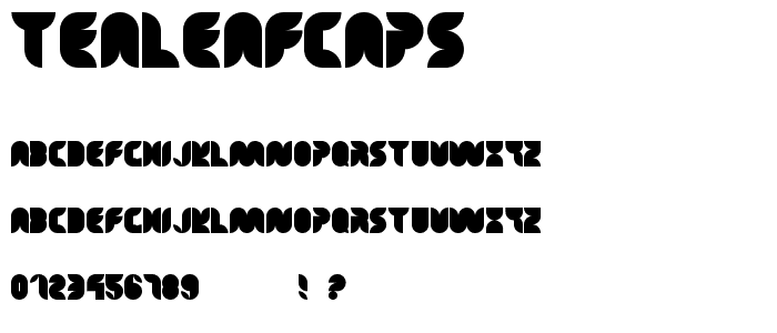 TeaLeafCaps font