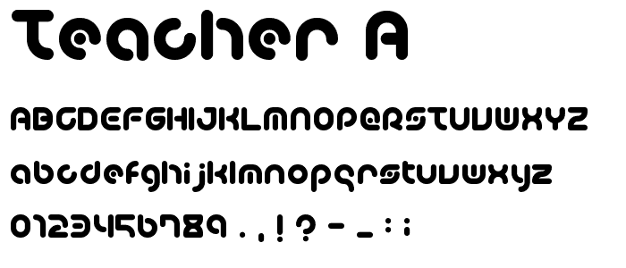 Teacher_A font