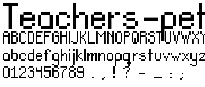 Teachers Pet Sans Serif font