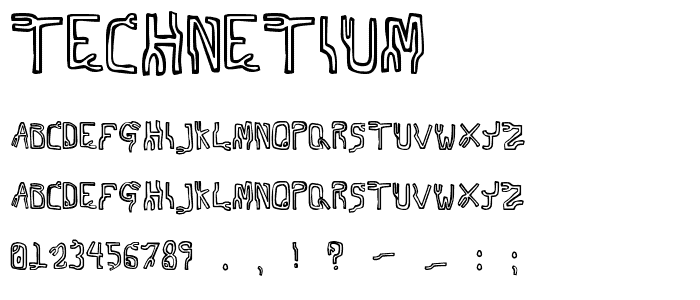 Technetium font
