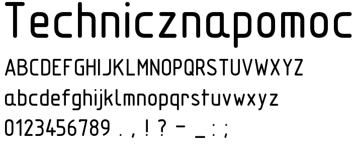 TechnicznaPomocRound font