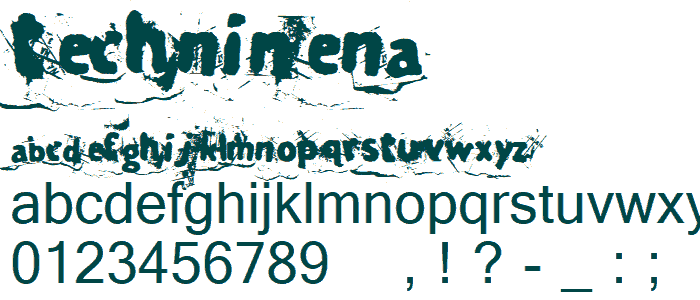 TechnineNA font