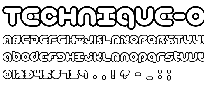 Technique OL BRK font
