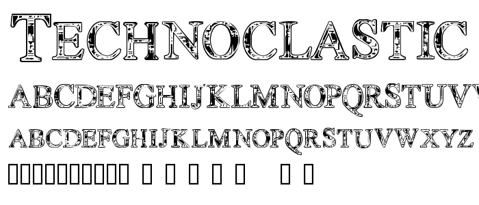 TechnoClastic font