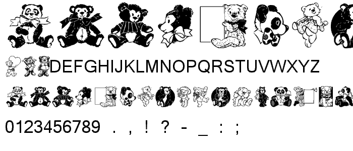 Teddies font