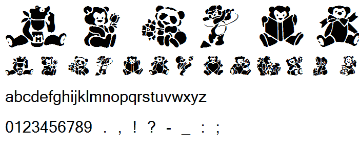 TeddyBears2 font