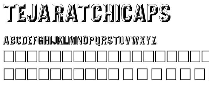 TejaratchiCaps font