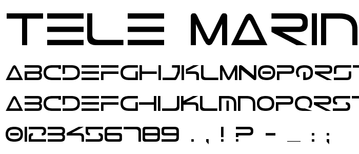 Tele-Marines font