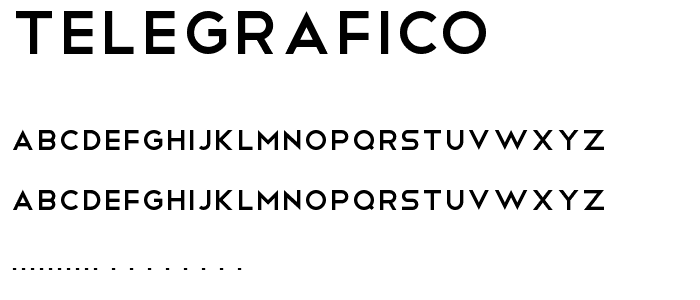 Telegrafico font