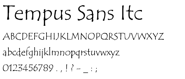 Tempus Sans ITC police