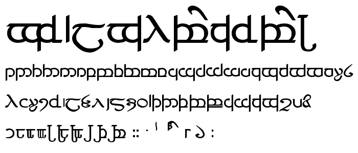 Tengwar ver  4 font