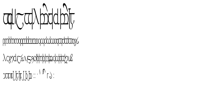 Tengwar ver  5 font