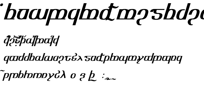 TengwarOptimeDiagon font