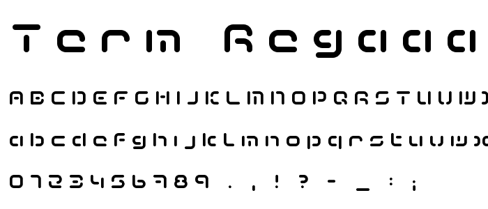 Term-RegAaa font