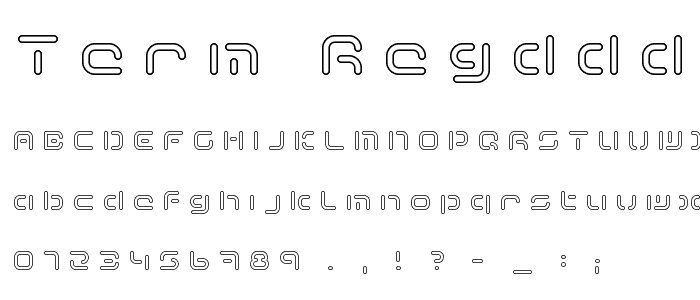 Term-RegDdd font