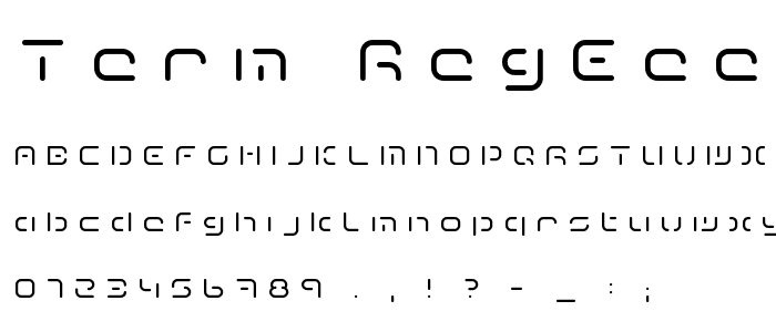 Term-RegEee font
