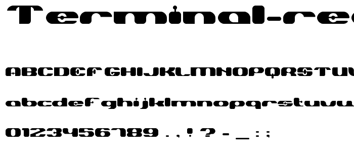 Terminal Regular font