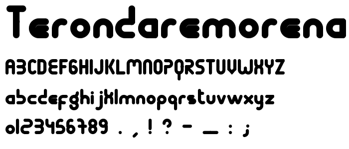 Terondaremorena font