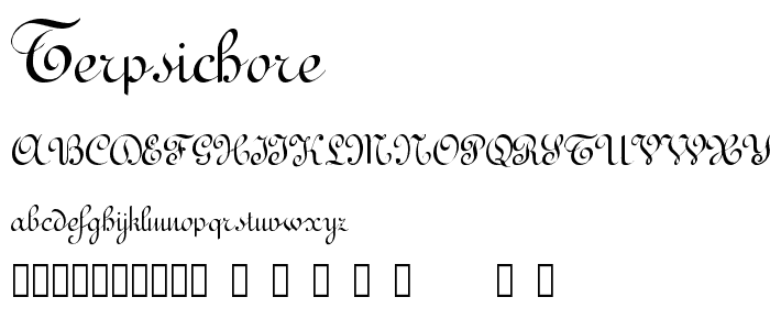 Terpsichore™ font