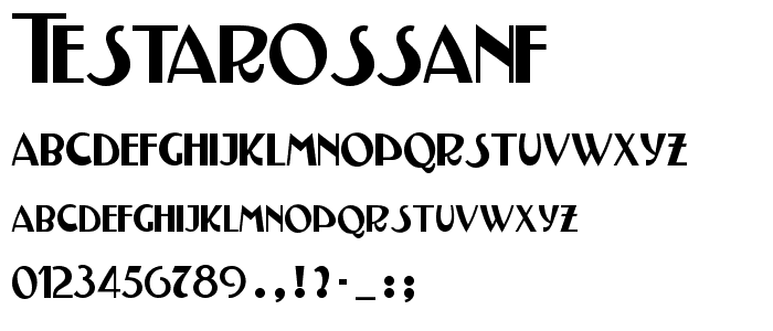 TestarossaNF font