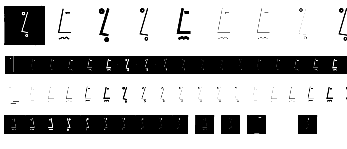 TestroomThree font