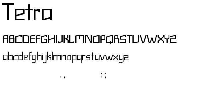 Tetra font