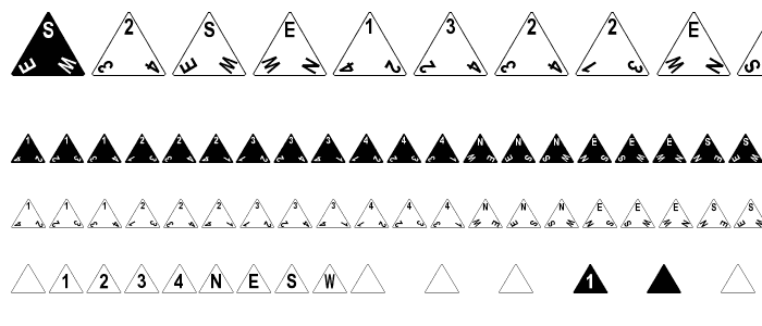 Tetrahedron font