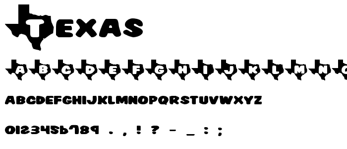 Texas font