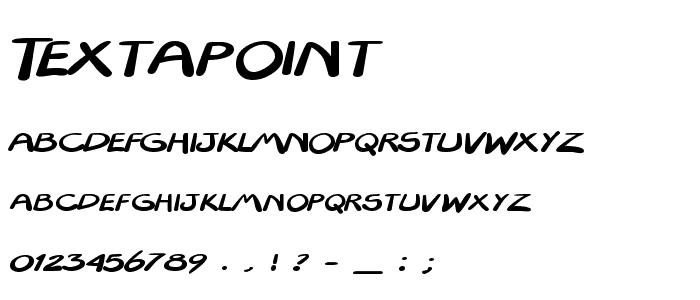 Textapoint font