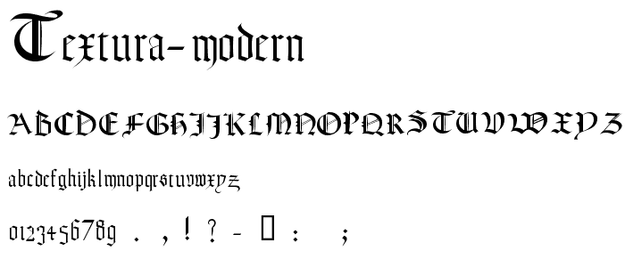 Textura Modern font