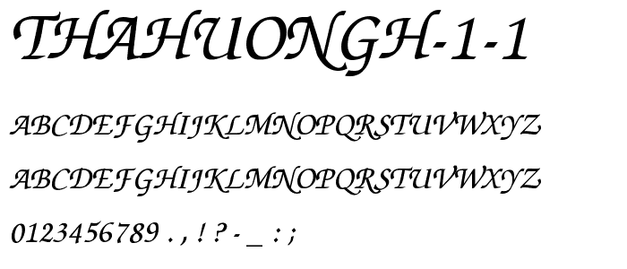 ThaHuongH 1 1 font