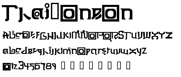 Thai OneOn font