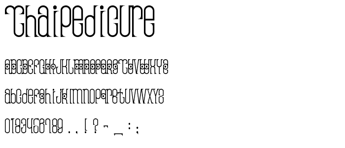 ThaiPedicure font