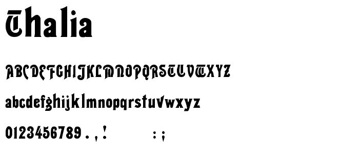 Thalia font