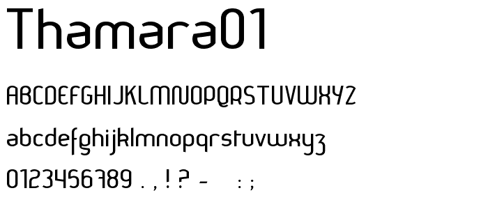 Thamara01 font