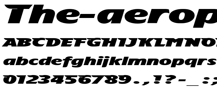 The Aeroplane Flies High Heavy font