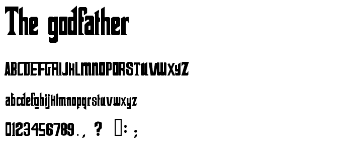 The Godfather font