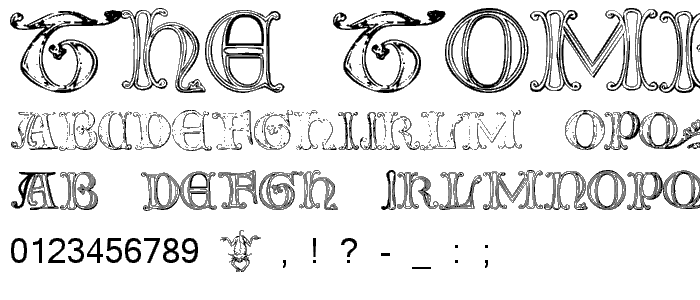 The Tomb (winter and spring) 1 font