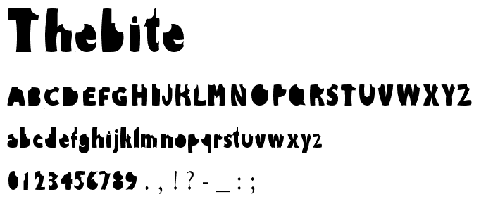 TheBite font