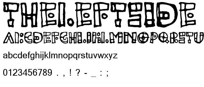 TheLeftSide font