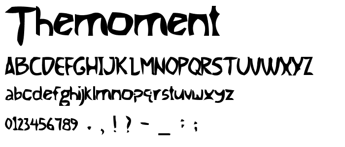 TheMoment font