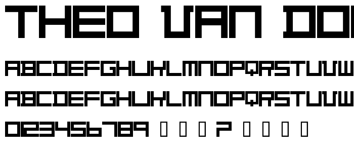 Theo Van Doesburg font