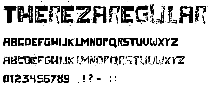 TherezaRegular font