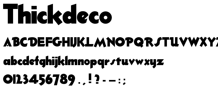 ThickDeco font