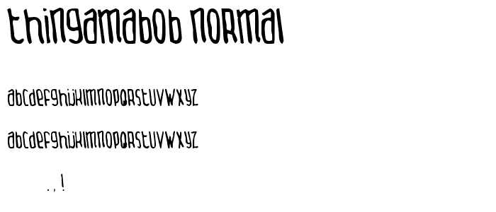 Thingamabob Normal font