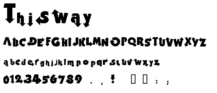ThisWay font