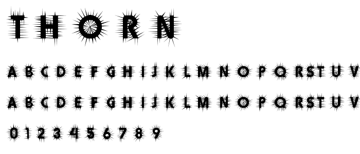 Thorn font