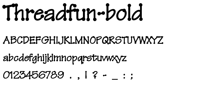 ThreadFun Bold font