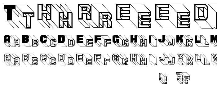 ThreeDeeTwoBeta font