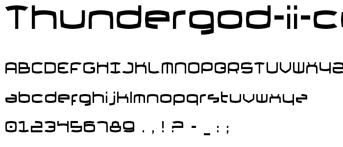 Thundergod II Condensed font
